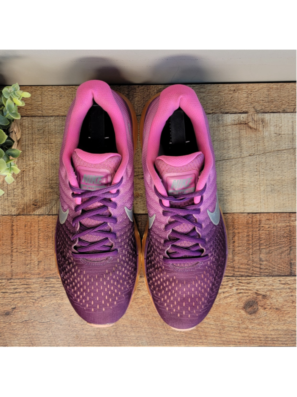 Nike Air Max 2017 Running Athletic Shoes Sneakers Pink Bright Purple Mesh 9.5 - Picture 11 of 15